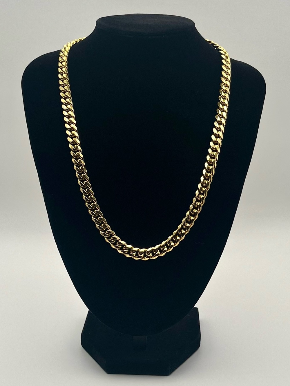 20” Miami Cuban Link Chain Gold Plated Necklace